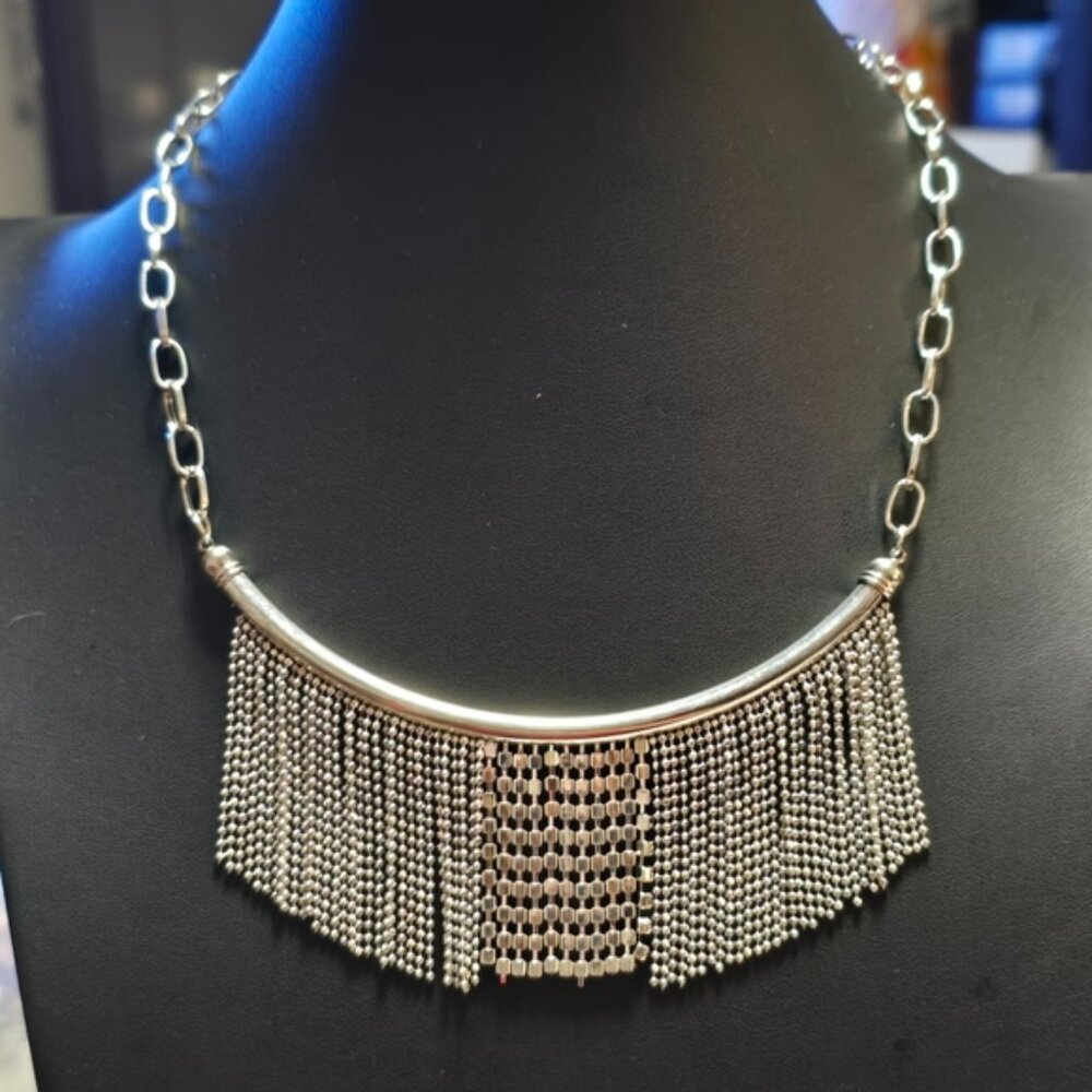 New York State Of Mind Tassle Link Statement Necklace